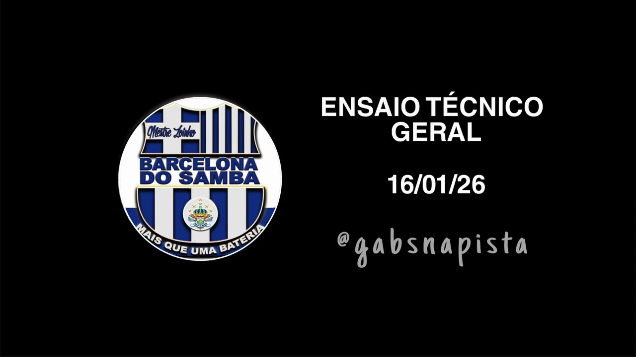 Barcelona do Samba - Império de Casa Verde - Ensaio Técnico Geral 16/01/26