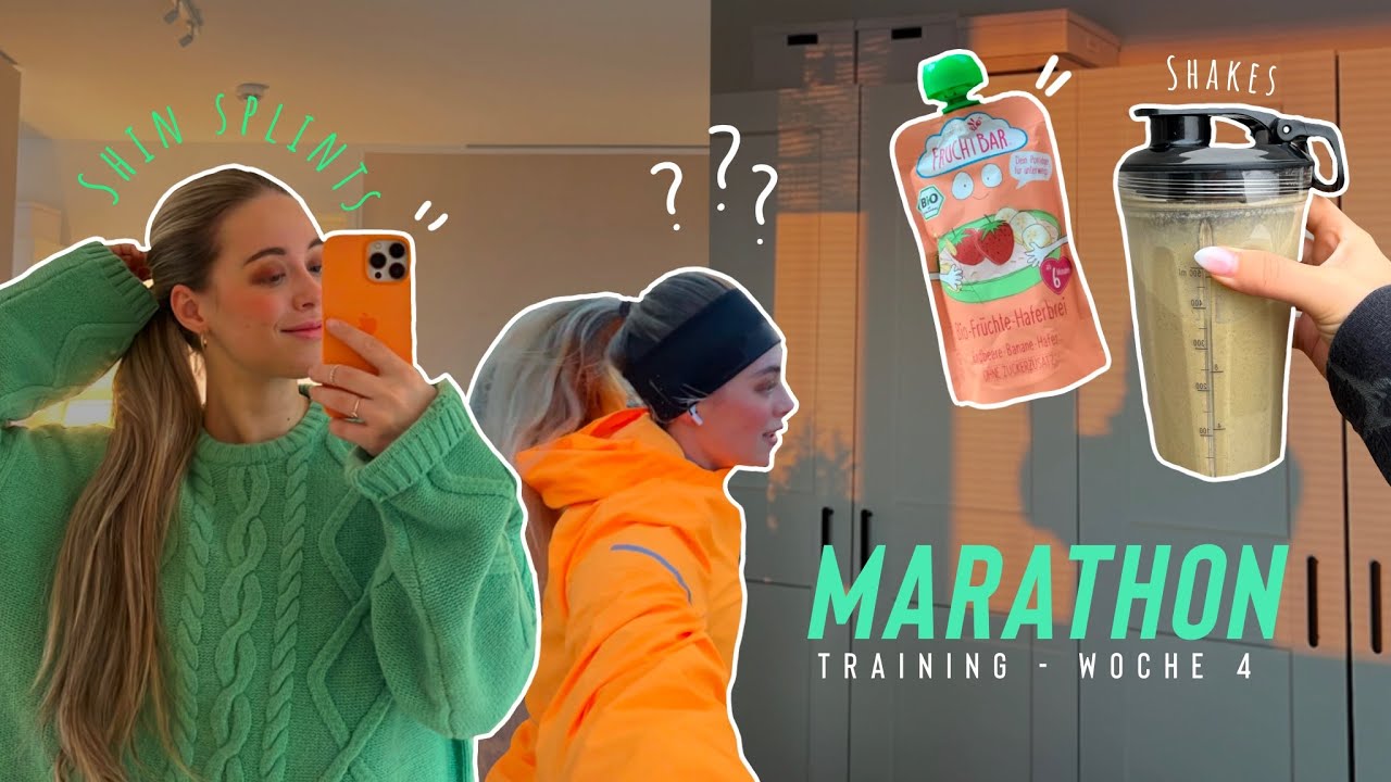 MARATHON TRAINING | Woche 4: Stabilitätstraining, Shin Splints + Food Diary