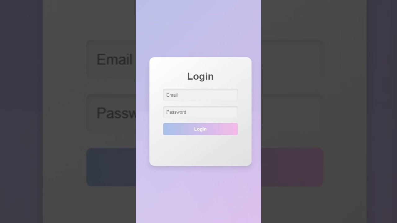 Background Color Change login form Using HTML CSS |#loginform #frontend #webdevelopment #signup