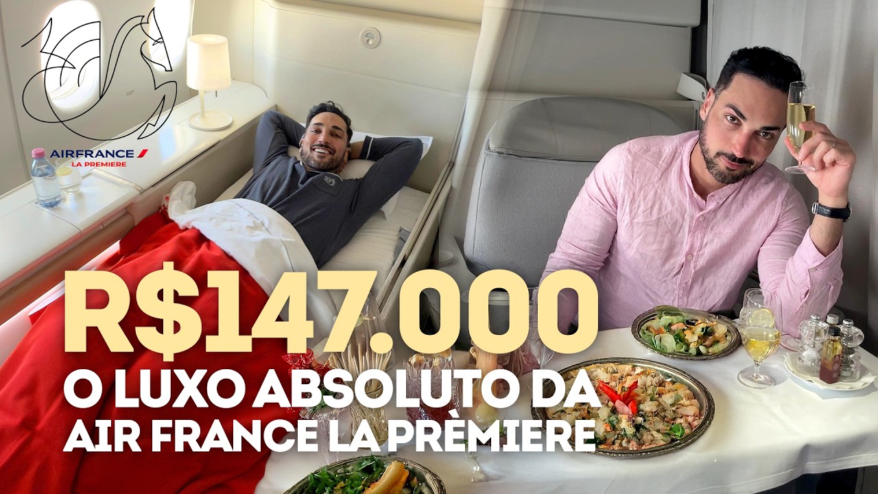 😱A PRIMEIRA CLASSE MAIS CARA do MUNDO: Como é voar na LA PREMIÈRE da Air France de Paris ao Brasil?