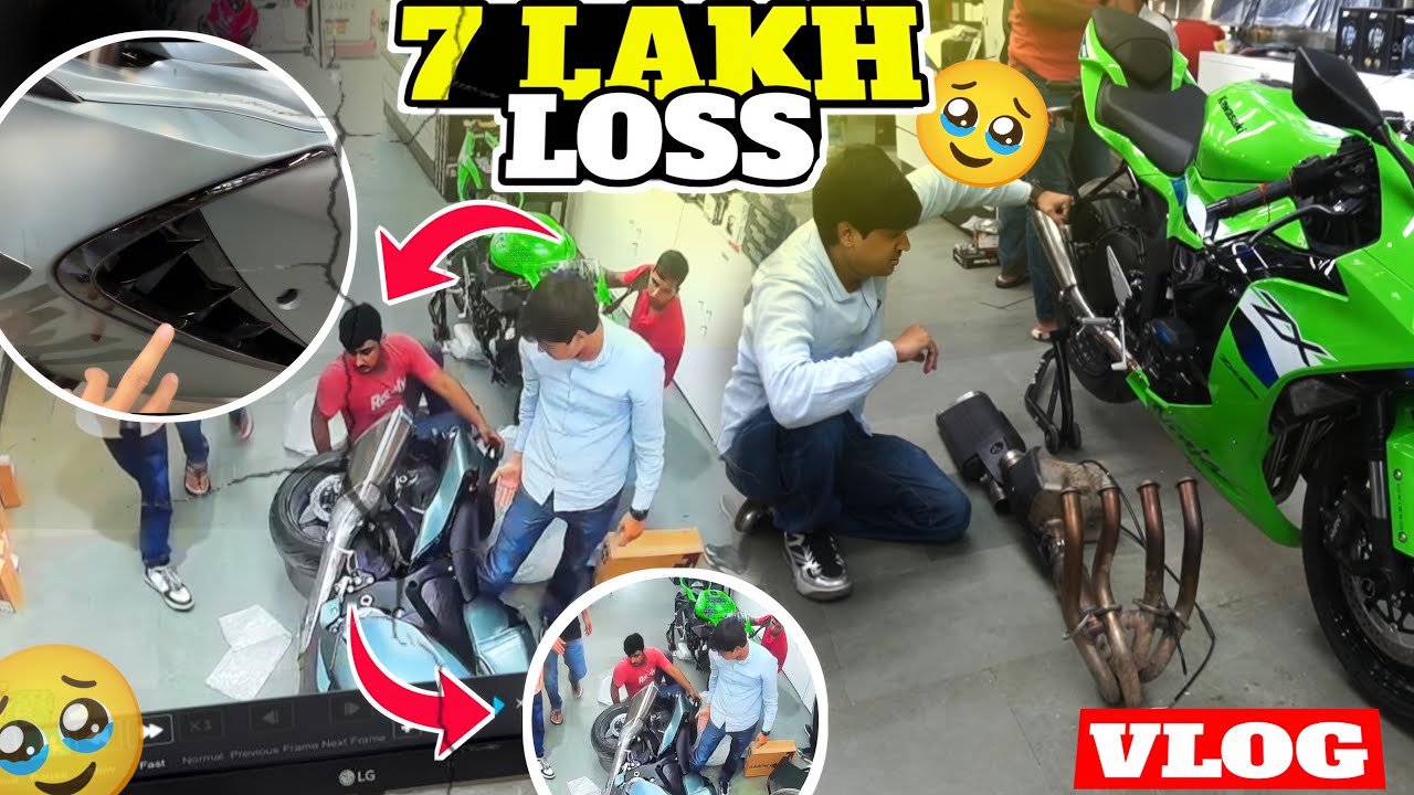 NewHayabusa girne se hua 7 lakh ka nuksan