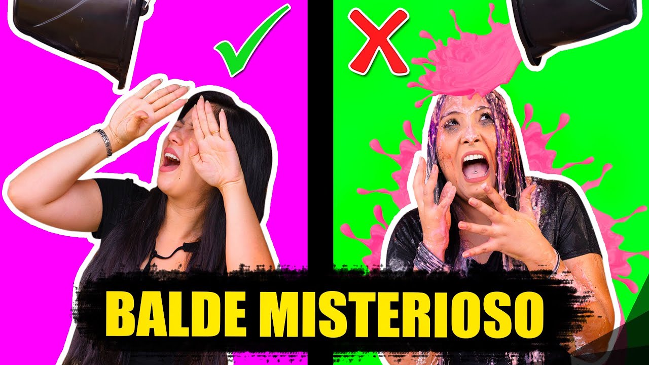 DESAFIO BALDE MISTERIOSO! - DESAFIO TENTE NÃO SE SUJAR! | Blog das irmãs