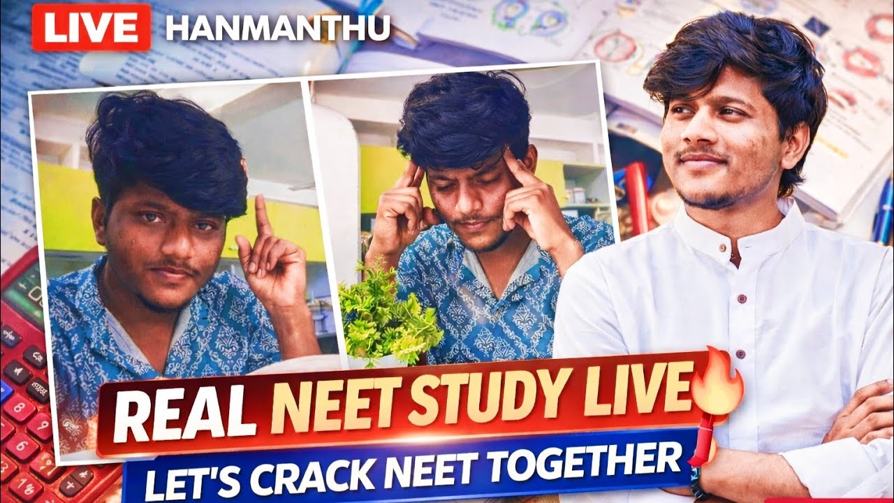 🔴 LIVE NOW | Real NEET Study Session | Target NEET 2027 | Study With Hanmanthu 💪@youtubecreators  