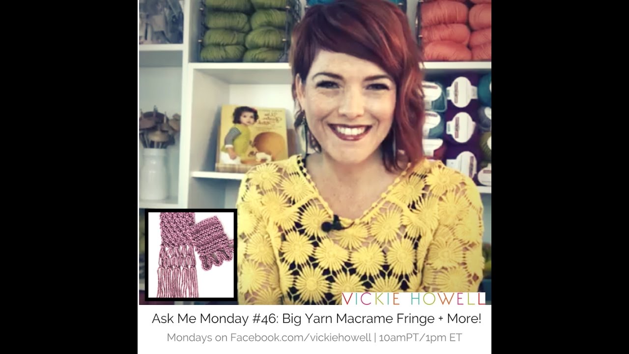Ask Me Monday #46: How to Make Macrame Fringe and Applied i-Cord Edging (knitting)