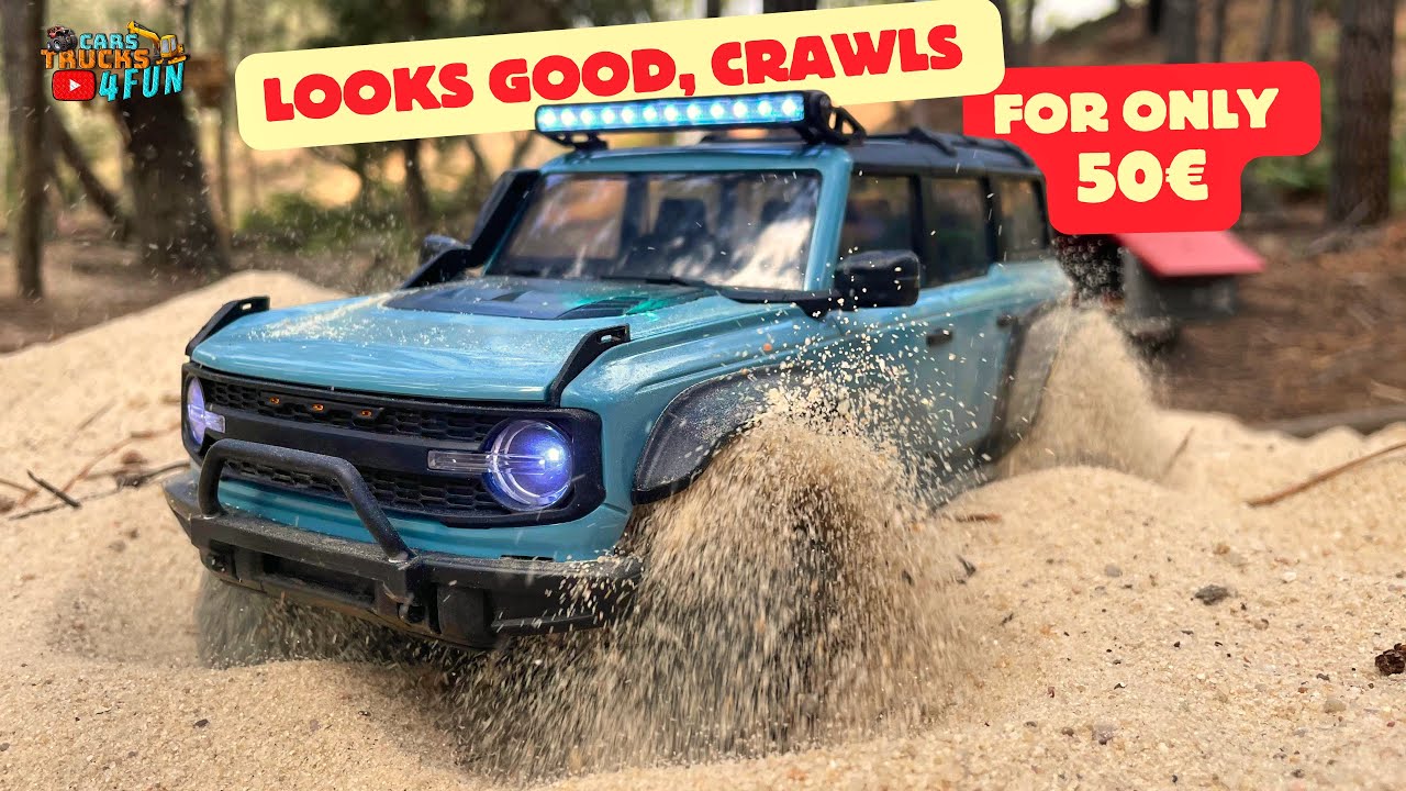 Cheapest Bronco Rc Crawler That can Crawl and Look Good | HB R1601-R1603 Unboxing & First Drive