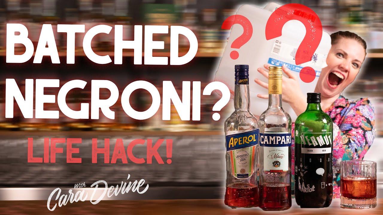 BEST PARTY COCKTAIL - How To Batch a NEGRONI to make all your guests happy!