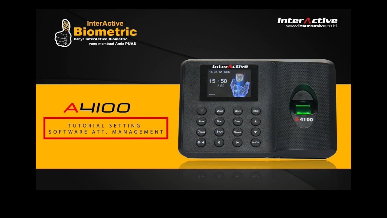Tutorial Setting Software Attendance Management Mesin Absensi Fingerprint A-4100