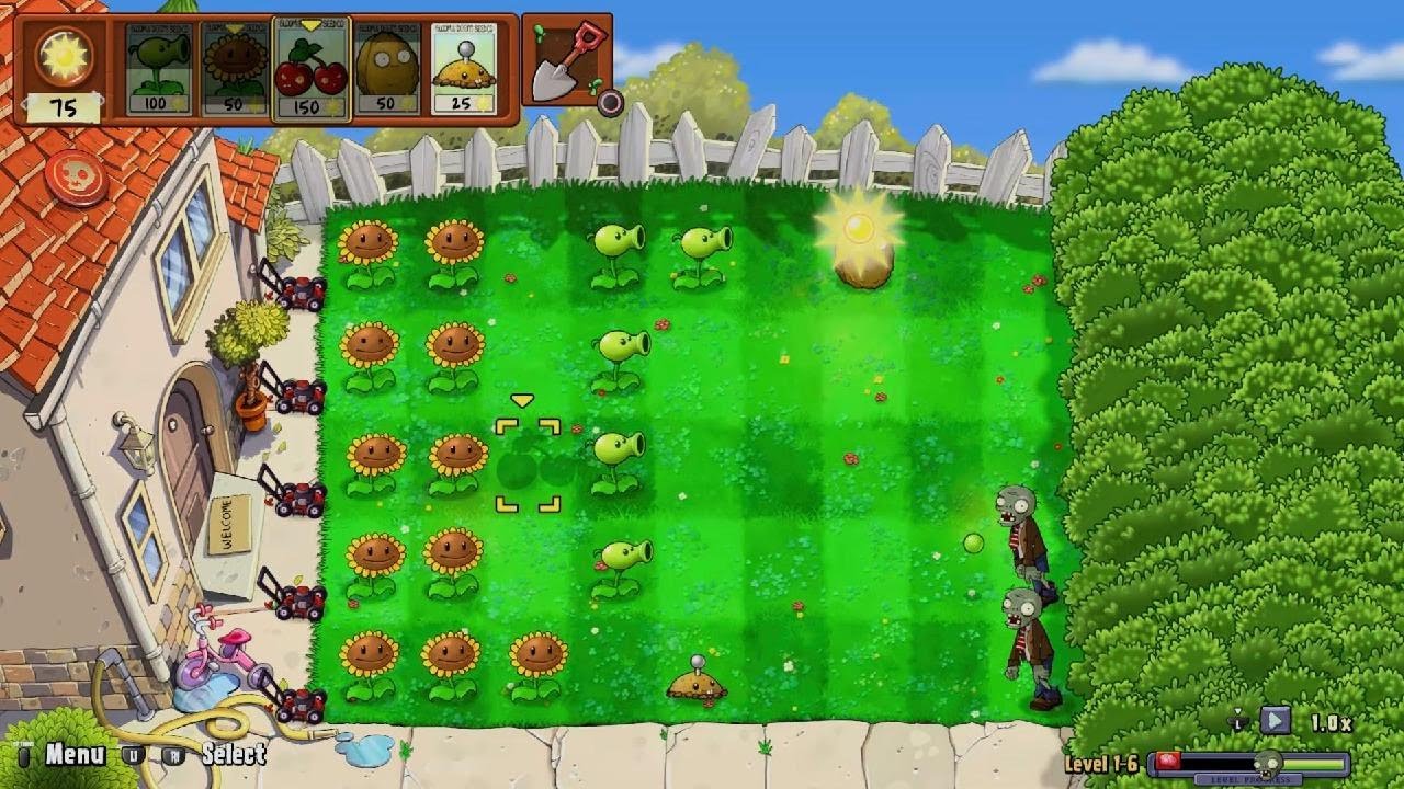 Plants vs. Zombies: Replanted Ps4 Solo Adventure Mode Level 6 to 8