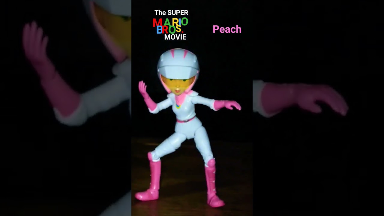super Mario Bros movie peach bike suit action figure
