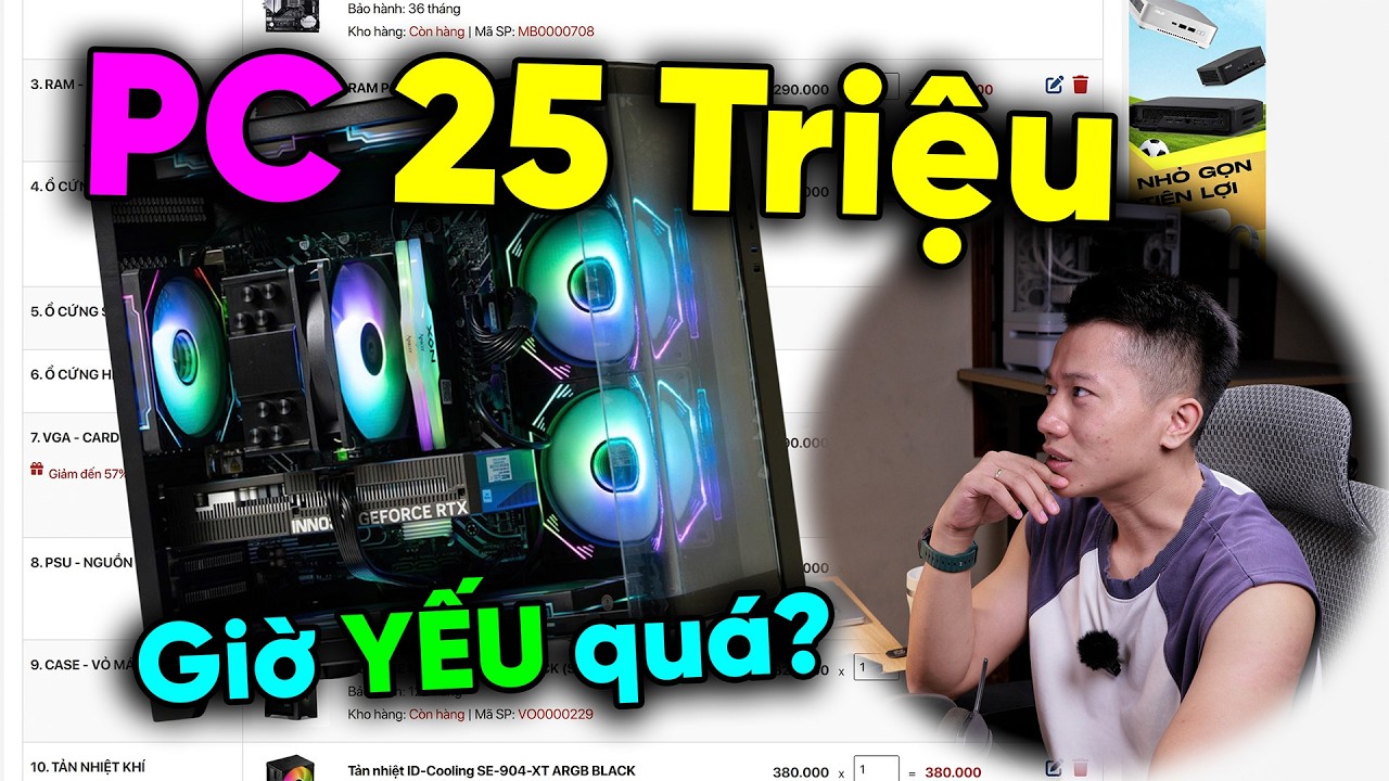 PC 25 Triệu c&ograve;n lại g&igrave; khi VGA Đắt - RAM Đắt - SSD Đắt