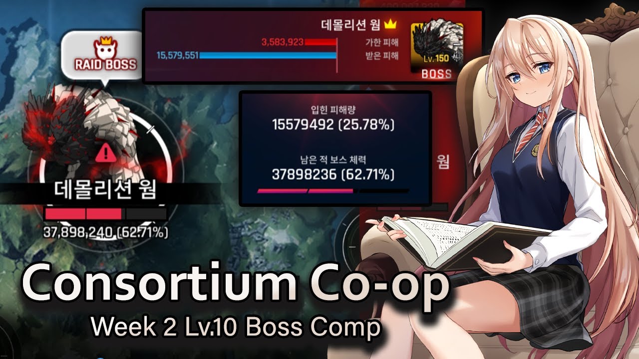 [Counter Side] [KR] Consortium Co-op | Stage 10 Boss Comp