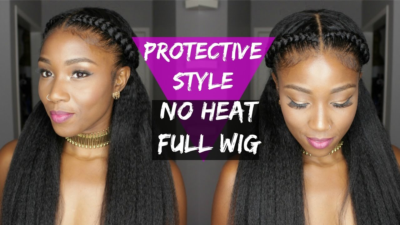 HEAT FREE PROTECTIVE STYLE WITH LACE FRONTAL WIG | WowAfrican.com