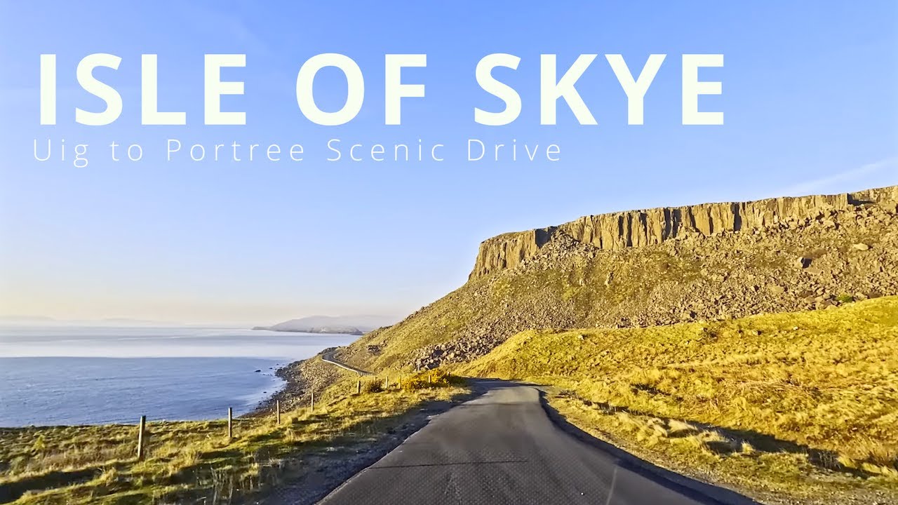 Scenic Coastal Drive from Uig to Portree | Isle of Skye Evening Drive