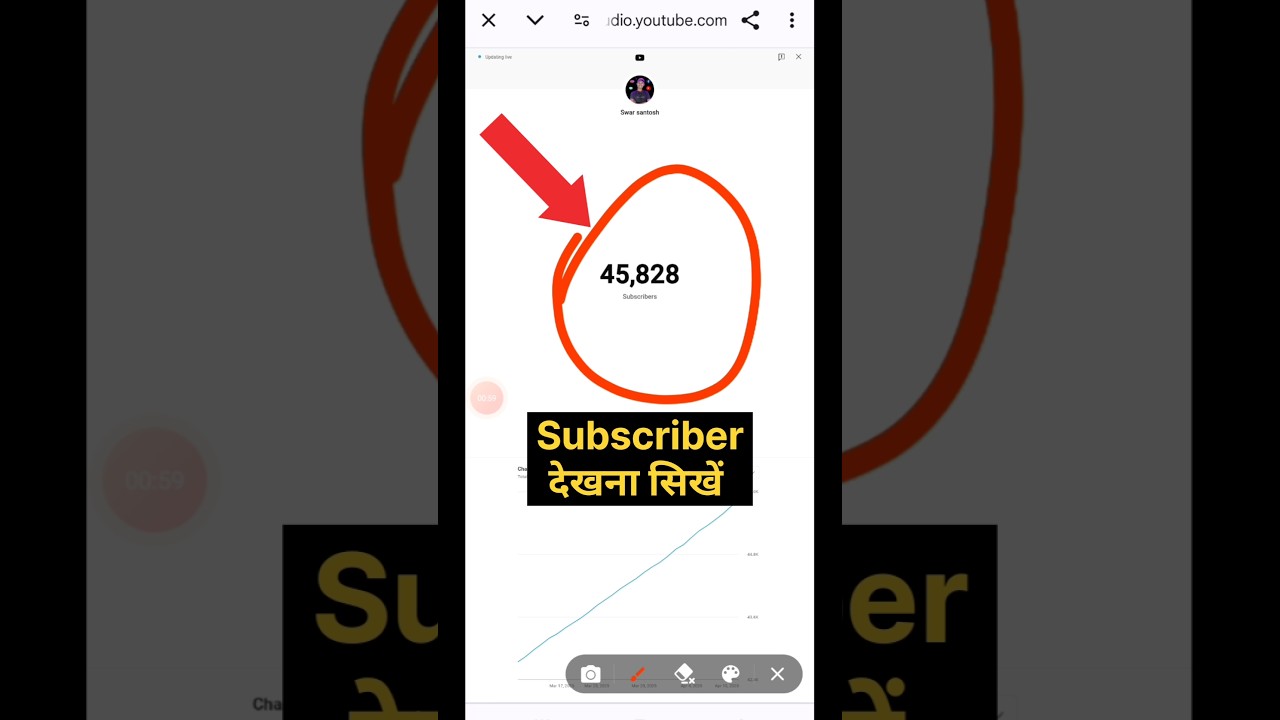 How to see subscribers on youtube | Apne Subscriber kaise dekhe | live subscriber count #shortvideo