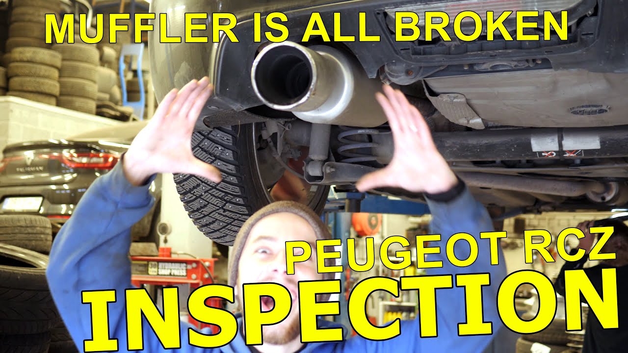 Peugeot RCZ damage inspection! Needs a new exhaust!
