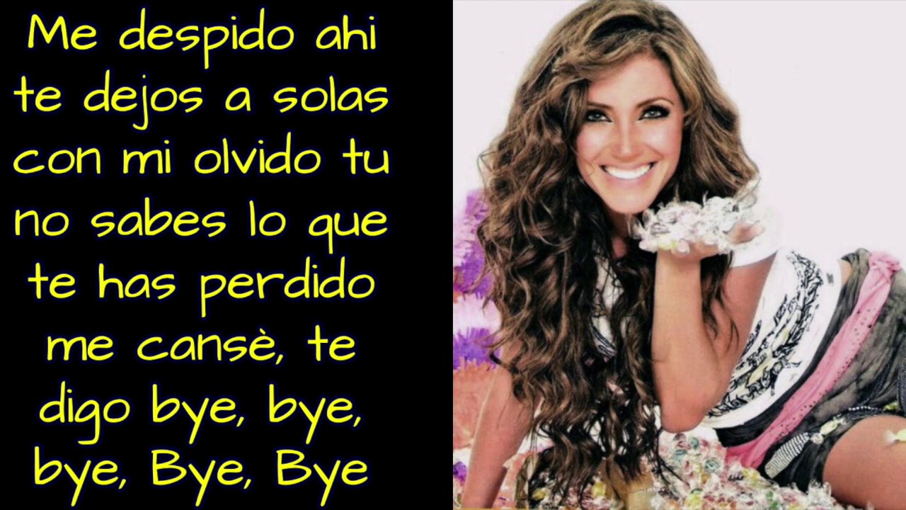 Anahi - Me Despido (Letra)