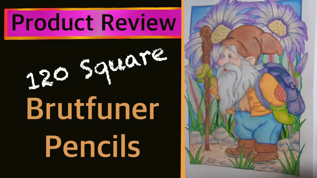 120 Square Brutfuner Colouring Pencils Review by Sassy Colouring