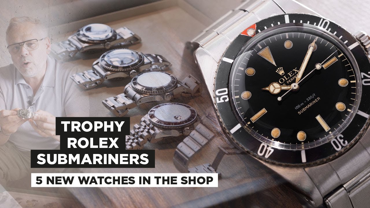 5 NEW WATCHES - 2 Grail Rolex Submariners and 3 more modern beauties