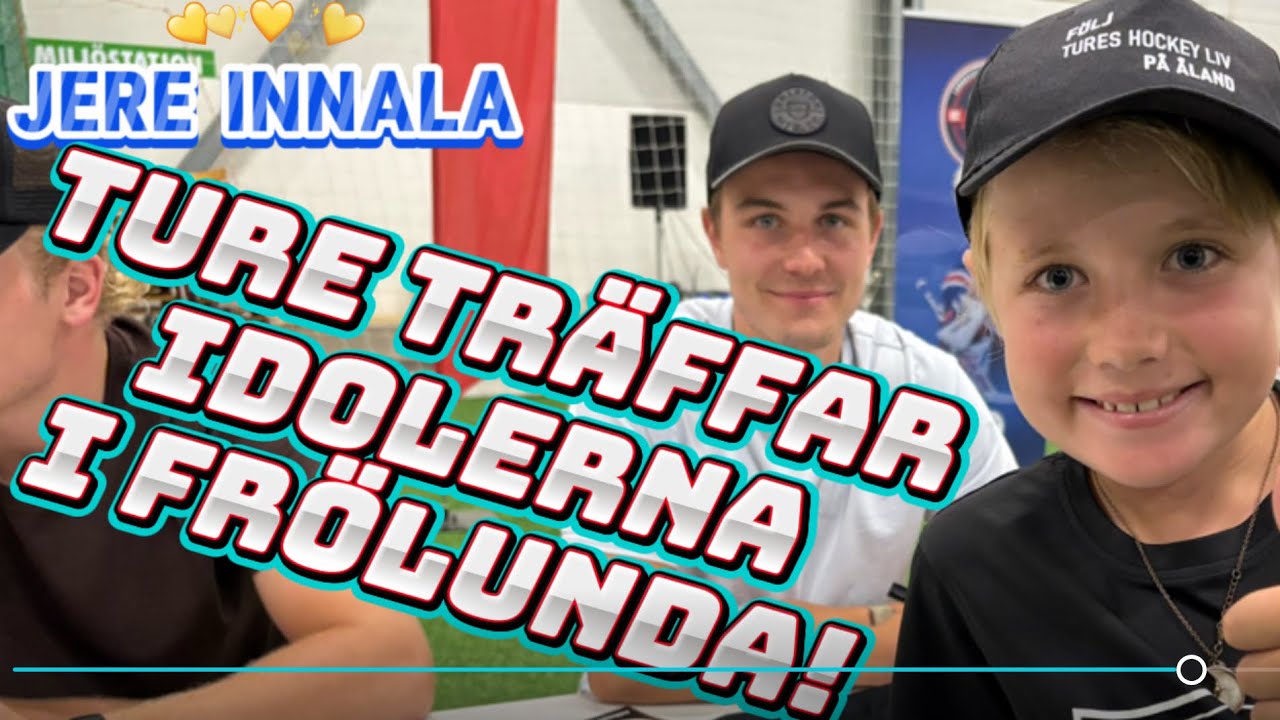 Ture träffar A-laget och Joel Lundqvist på Frölunda Camp
