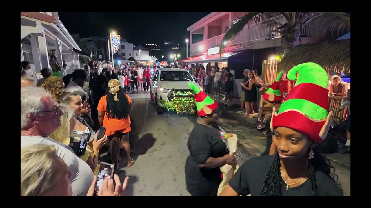 Christmas Parade Grand Case, Noël à St Martin,  #sxm #caribbeanchristmas