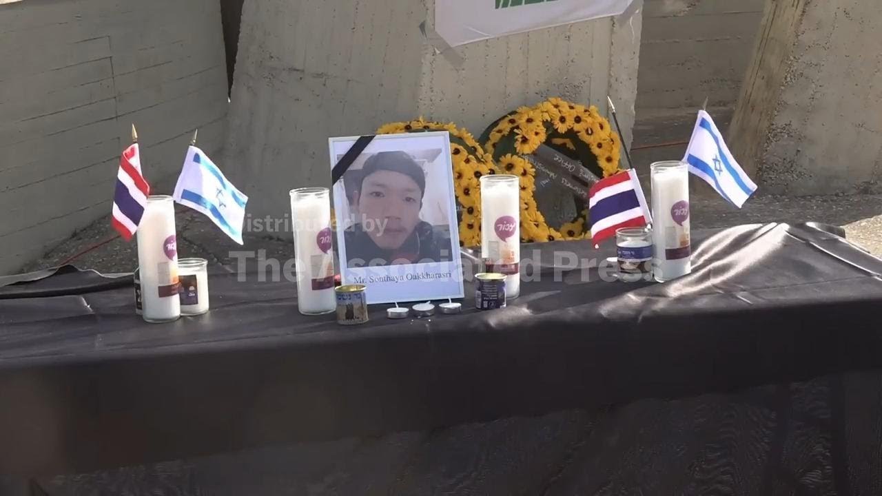 Israel minister and friends of Thai hostage pay last respects ahead of repatriation of remains