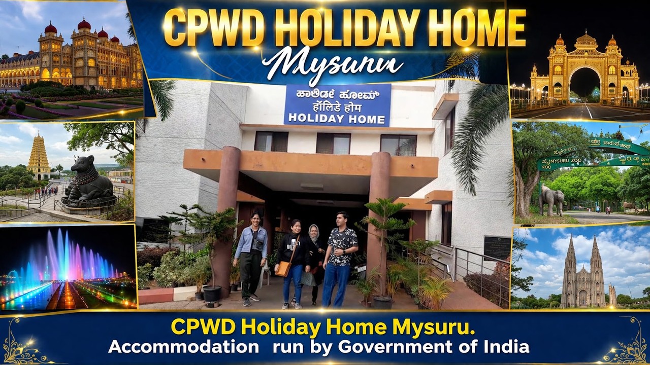 Mysuru CPWD Guest House  . Government of India Holiday Home , Mysuru . Central Govt. Guest House