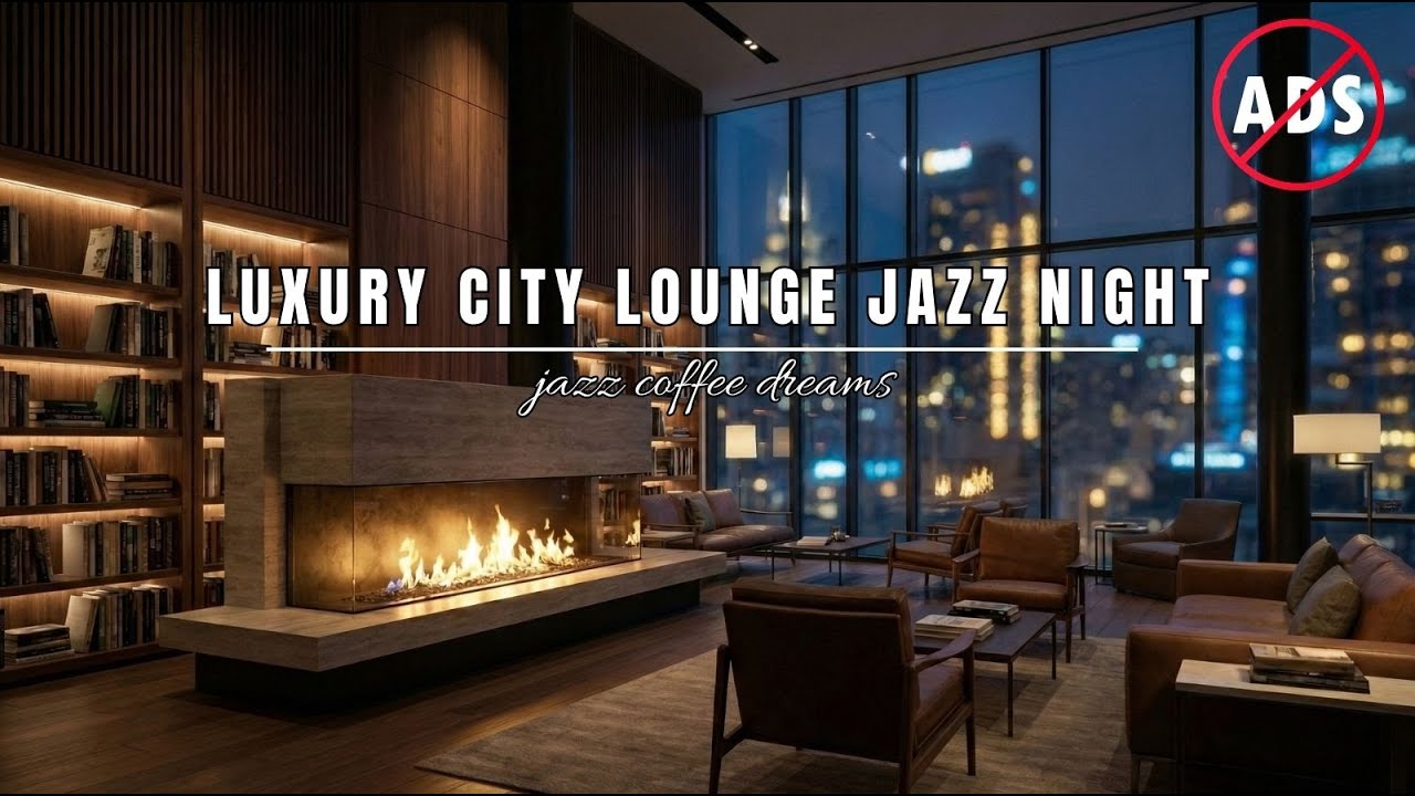 Luxury City Lounge Jazz Night 🌆🔥 Smooth Jazz Ambience for Relaxing, Studying & Evening Unwind