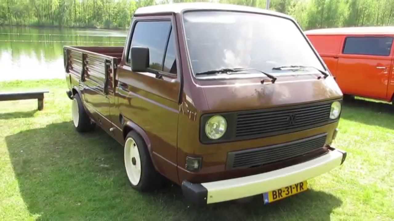vw t3 pickup brown @ nuenen 2013