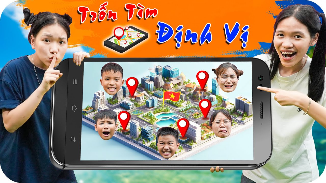 Thử Thách Trốn Tìm Định Vị Quanh Làng Bằng Xe Đạp | Min Min TV Minh Khoa