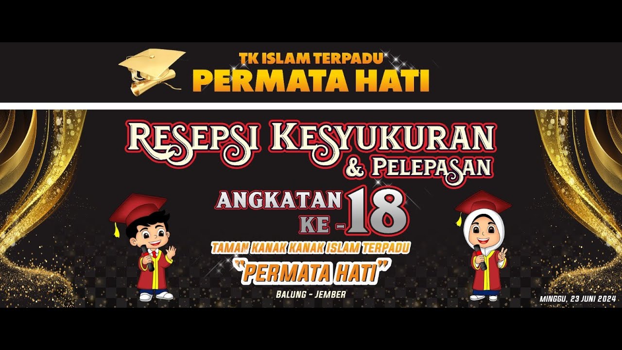 Resepsi Kesyukuran & Pelepasan Angkatan ke-18 TK Islam Terpadu PERMATA HATI Balung