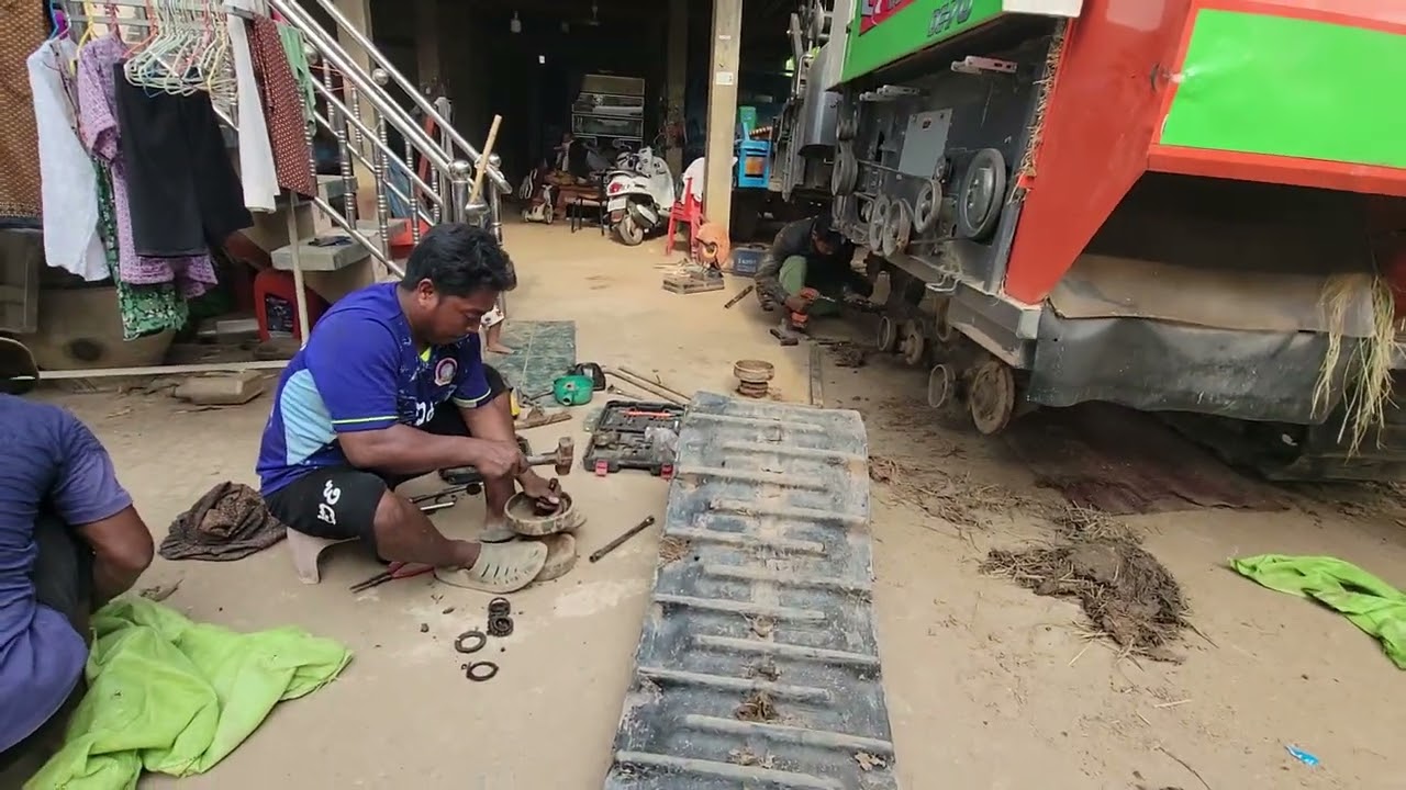 Repair of lower leg#viralvideo #farming #daily #automobile #kubota#vietnam 