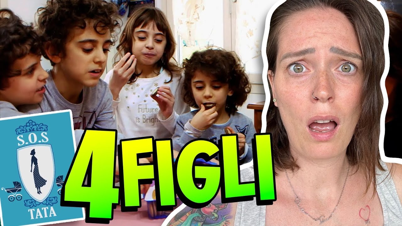 4 figli DI FILA IMPOSSIBILI!  10,9,7 e 6 anni! Povera TATA 😭 reaction SOS TATA! (Supernanny)