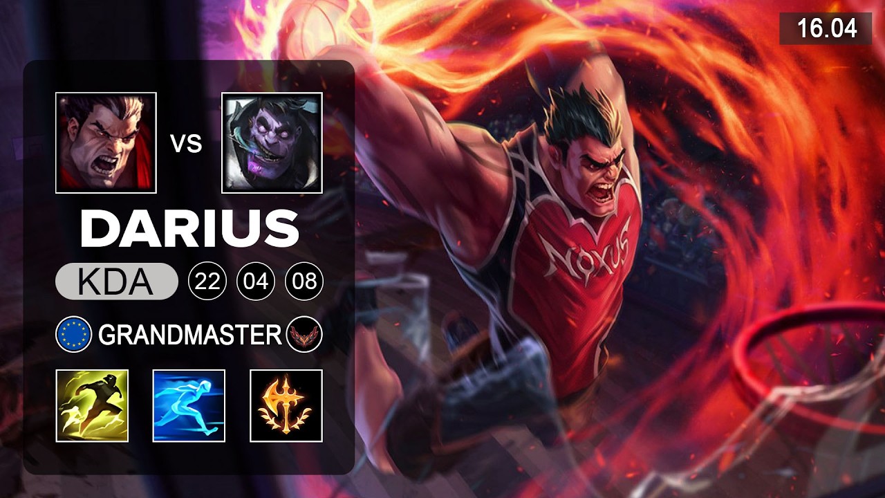 Darius vs Dr Mundo Top - EUW Grandmaster - Patch 16.04 Season 16