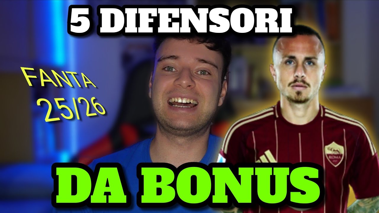 5 DIFENSORI da BONUS su cui PUNTARE al FANTACALCIO 2025/2026‼️ | Simone