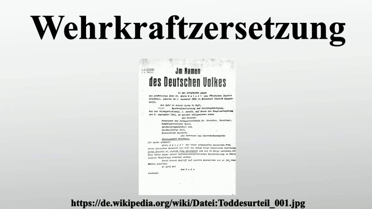 Wehrkraftzersetzung