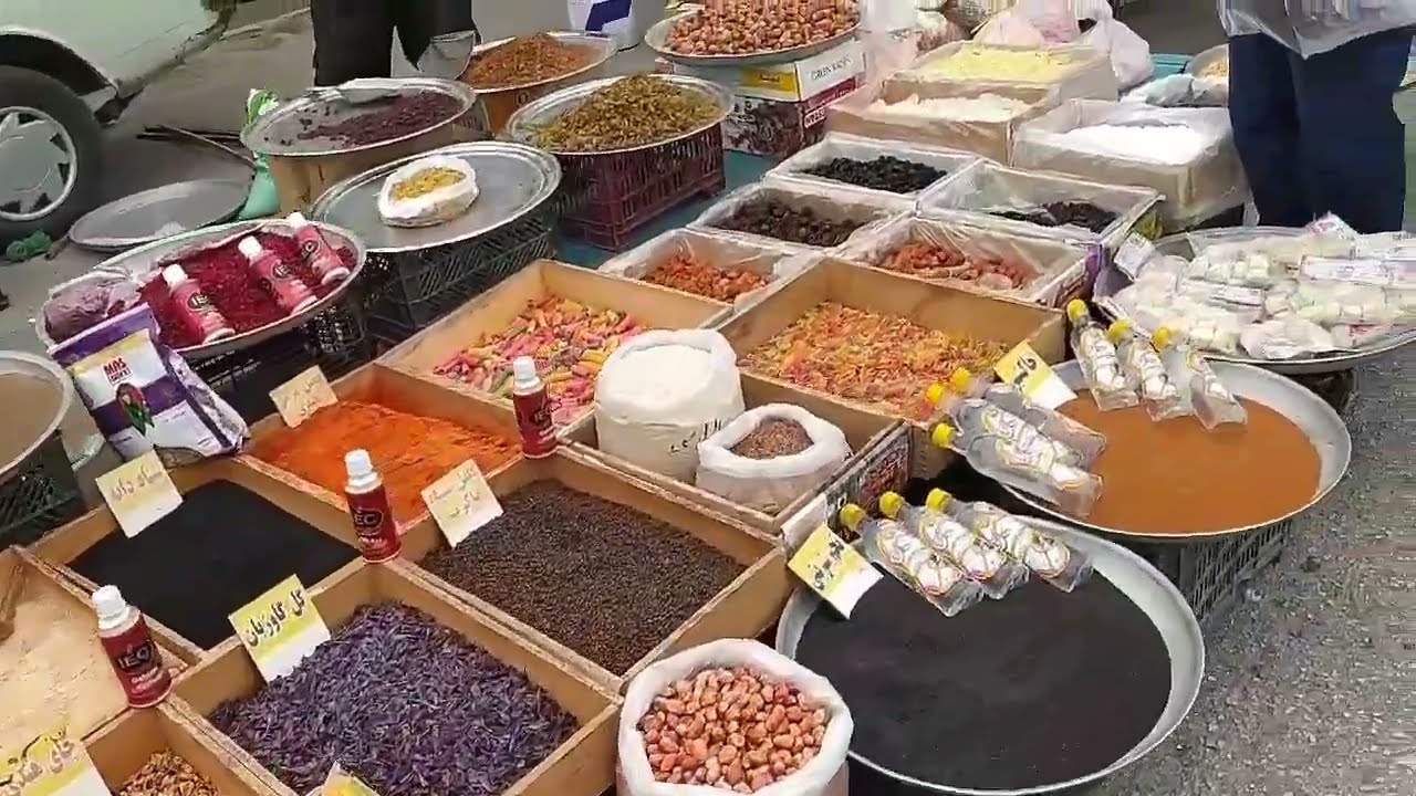قدم زدن در بازارچه محلی گنبد کاووس، walking in gonbad city