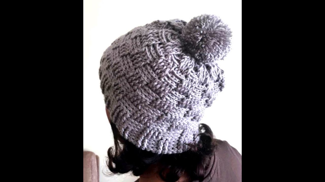 Crochet Bonnet femme point Damier pas à pas (mesures exactes)