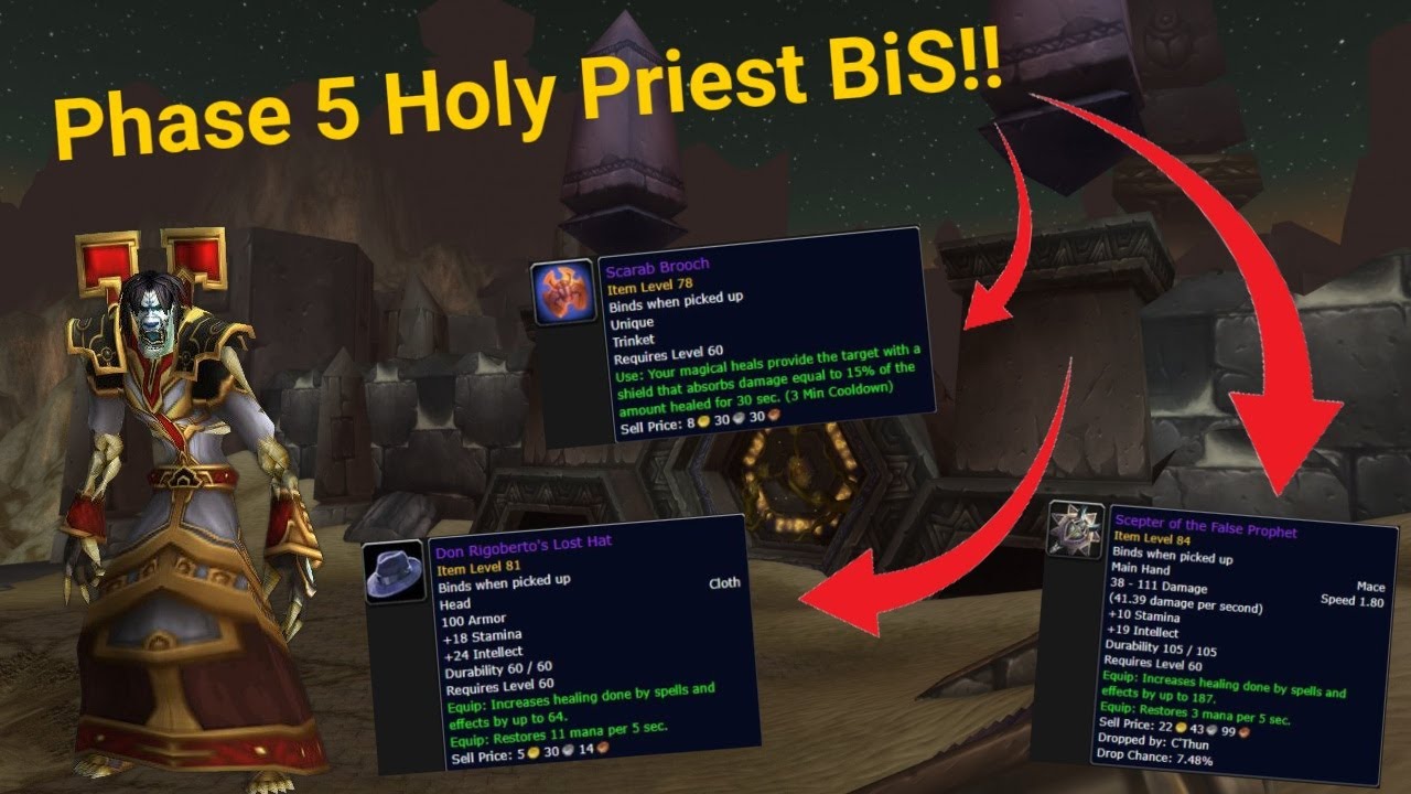 Wow Classic FRESH 2025 - Healing Priest Phase 5 BiS (Deep Dive)