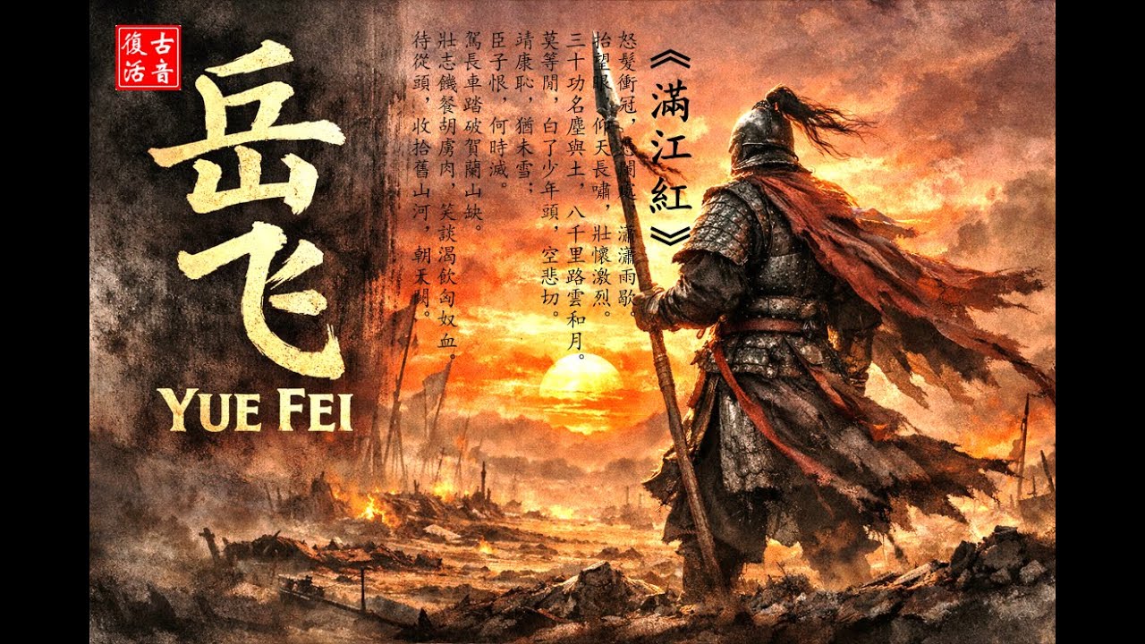 900年前的戰鼓！AI模擬宋代發音演唱岳飛《滿江紅》：聽見英雄最後的咆哮 !