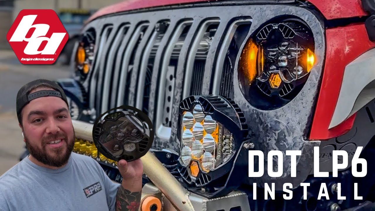 Установка НОВЫХ фар Baja Designs DOT LP6 на мой Jeep JK Wrangler