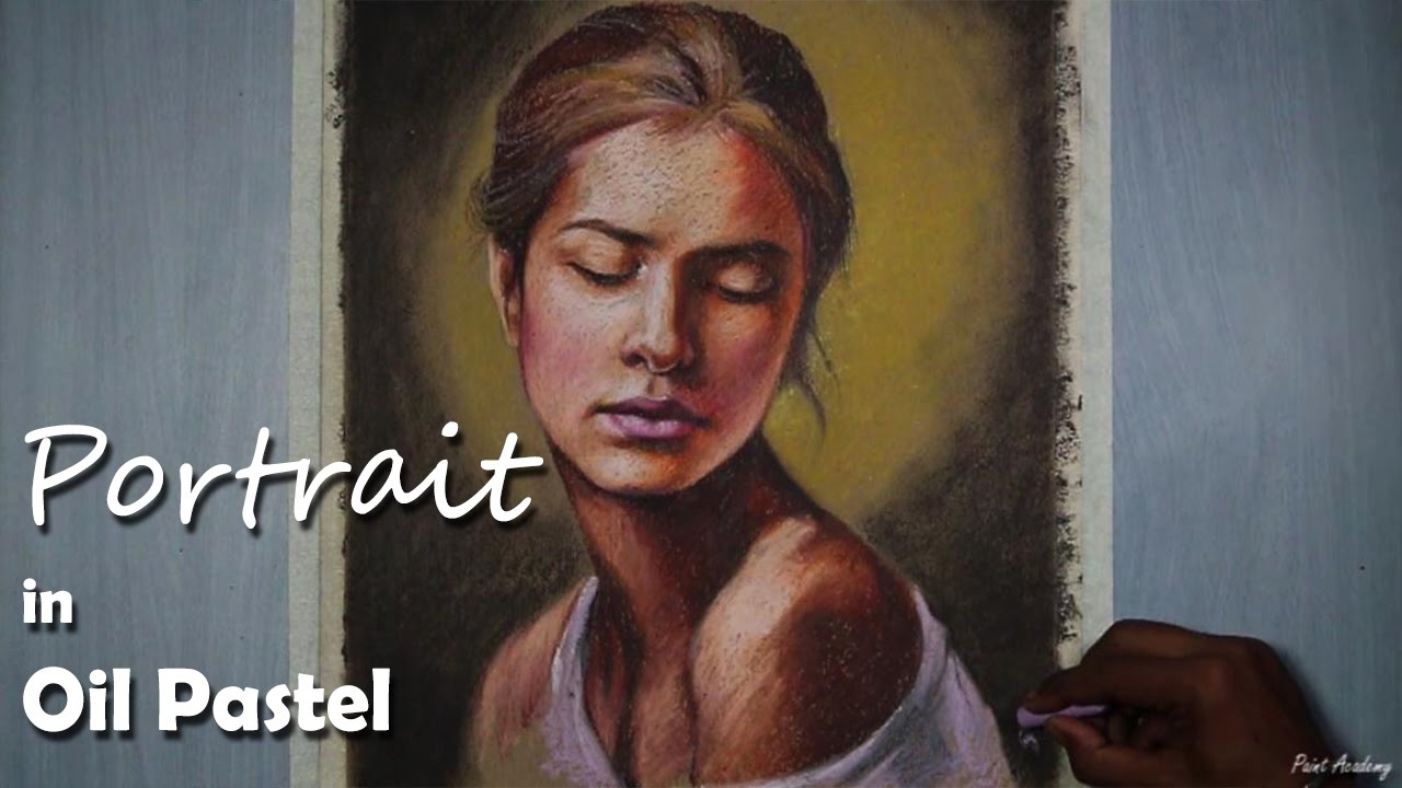 A Girl Portrait in Oil Pastel | Speed Art