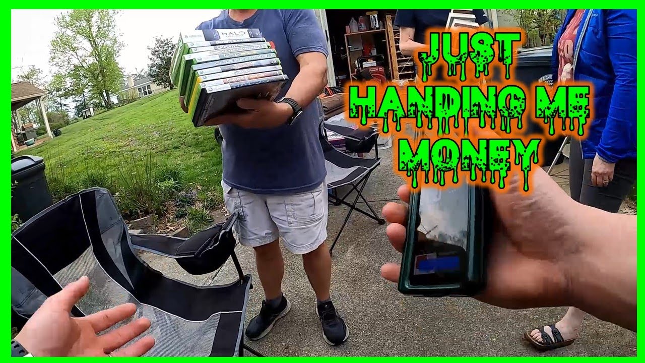 TAKING VIDEO GAMES FROM COLLECTORS AT GARAGE SALES