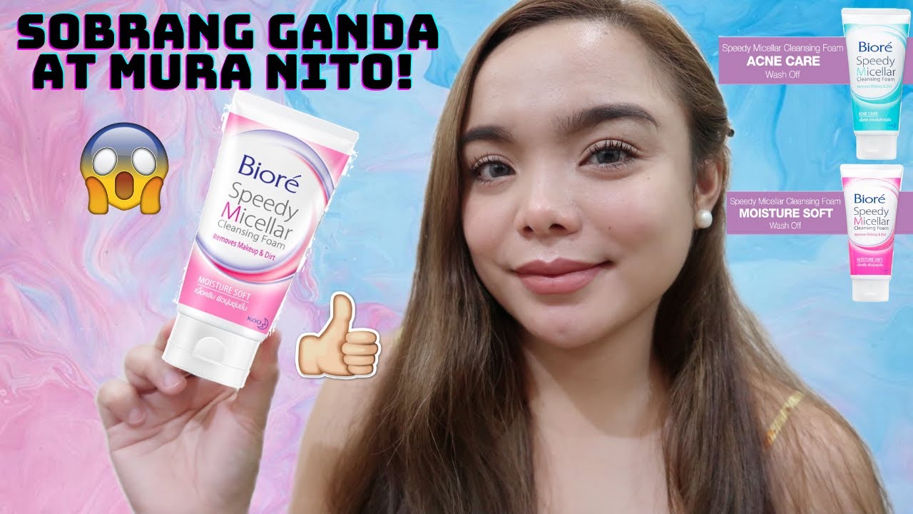SOBRANG MURA & SOBRANG GANDANG FACIAL WASH😲 | Bioré Speedy Micellar Cleansing Foam