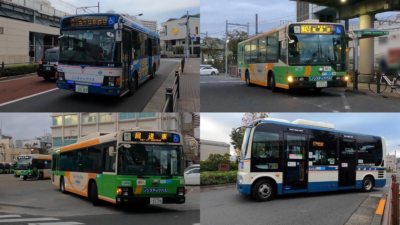 都営バスがいっぱい　南千住駅周辺と南千住営業所
