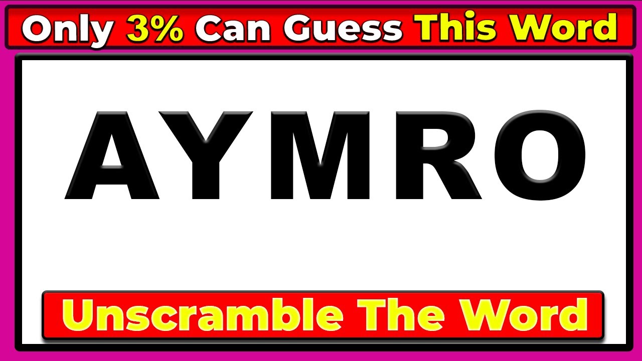 Guess The Correct Word |Unscramble the 5 Letter - Guess the Word Challenge 61