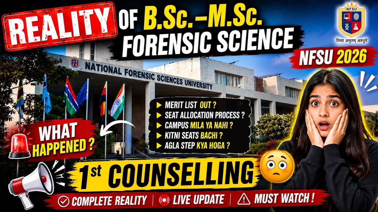 NFSU 2026  LIVE  Bsc Msc 1st councelling completed !! | #cuet2026 #nfsu