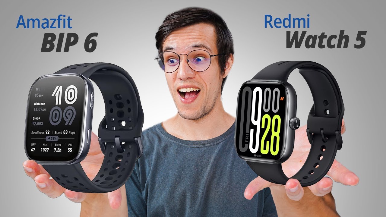 Amazfit BIP 6 vs Redmi Watch 5 - Qual o melhor SMARTWTCH comprar em 2025? Comparativo