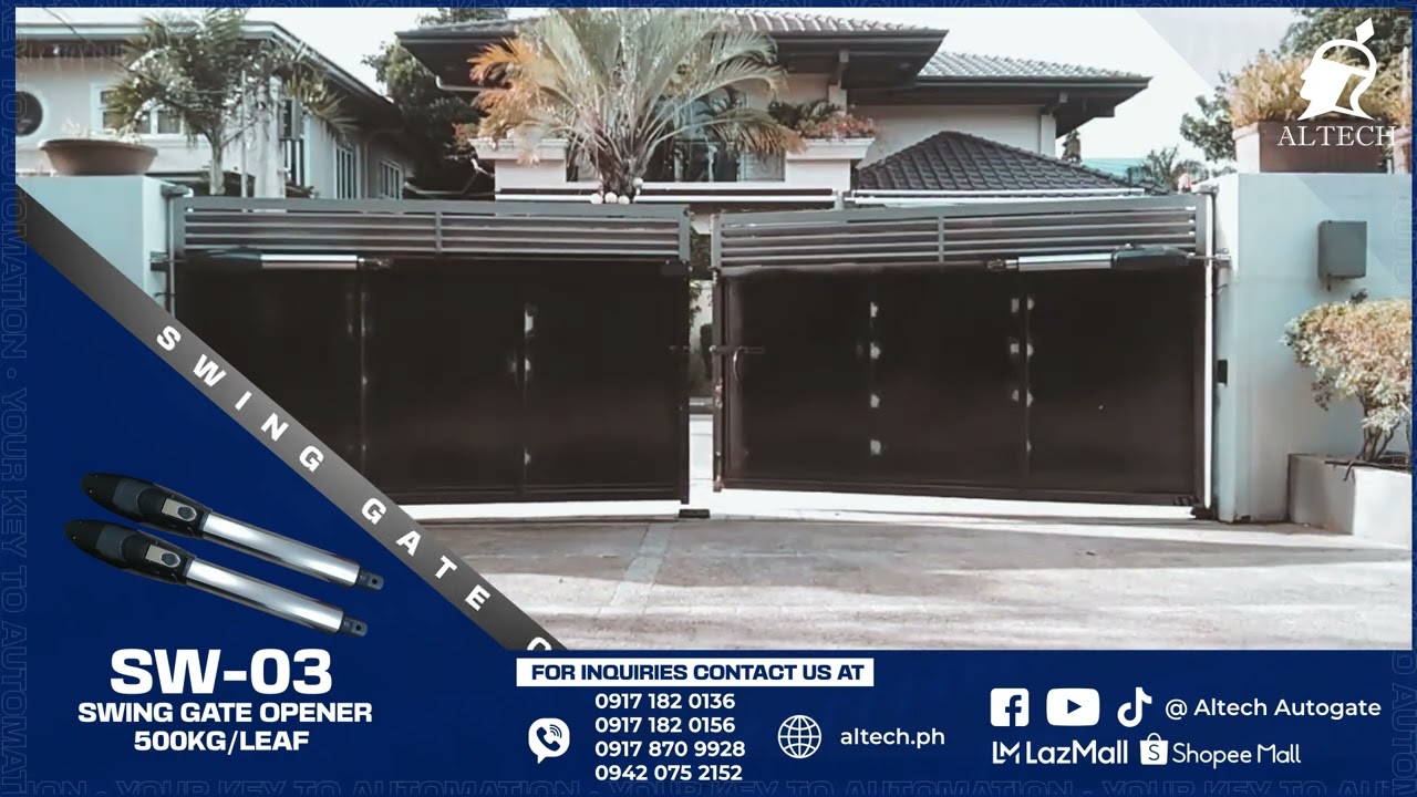 Altech SW-03 Swing Gate Opener Installation | Alabang, Philippines