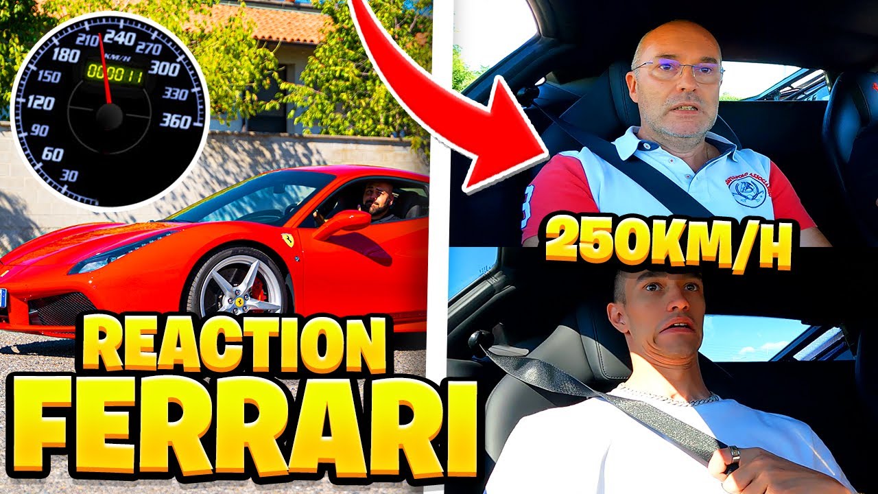 PRIMA VOLTA a 250 km/h su UNA FERRARI 488 GTB con MIO PAPÀ! REAZIONE ASSURDA!