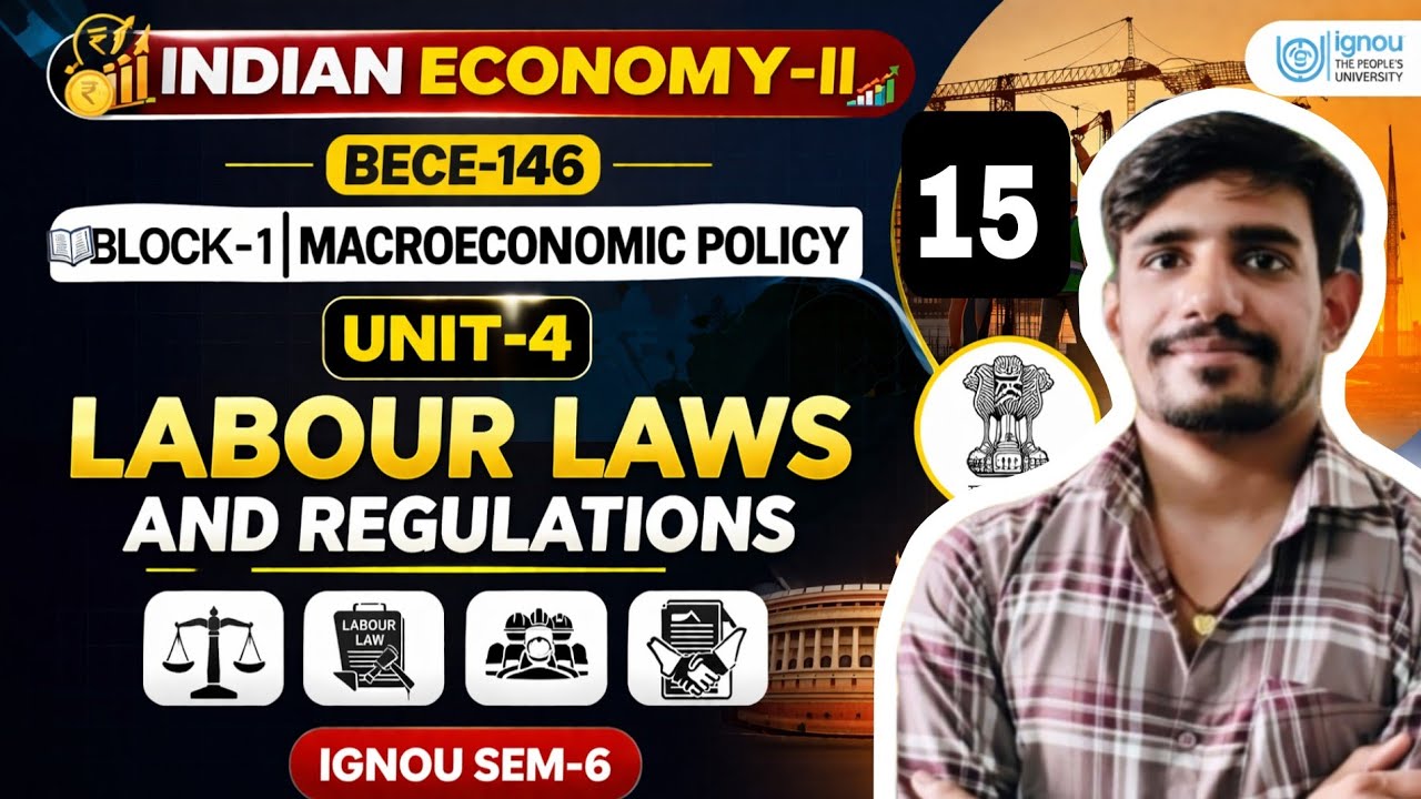 #15 BECE-146 | What is Social Security? | Indian Economy-II | Macroeconomic Policy | Ignou Sem-6